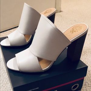Vince Camuto White Heeled Sandals